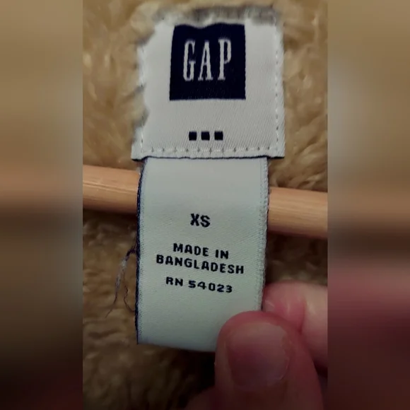 GAP Cream Corduroy Coat Sherpa Lined Trucker Jacket Style Womens - Picture 4 of 4